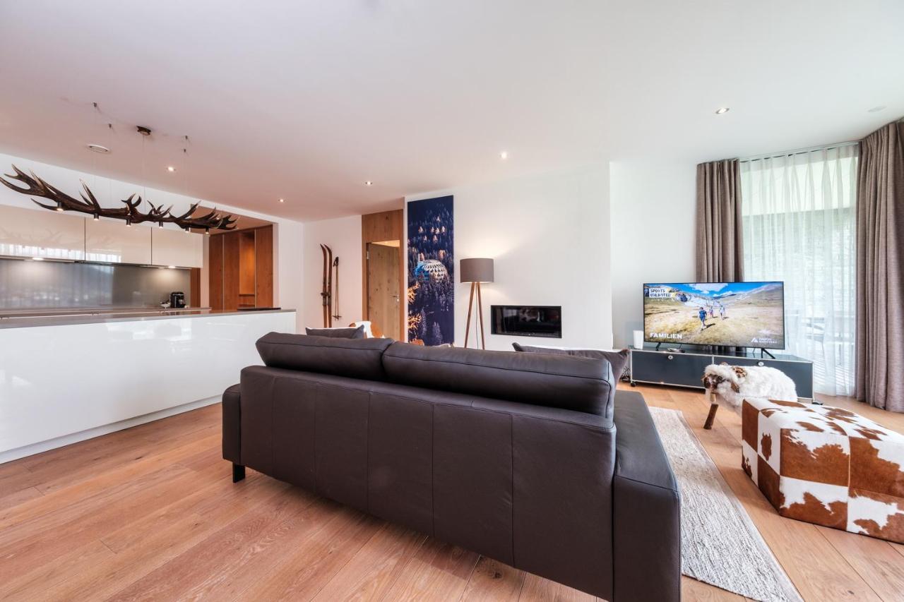 Luxury Panorama Apartment With Alpengold Spa Access 达沃斯 外观 照片