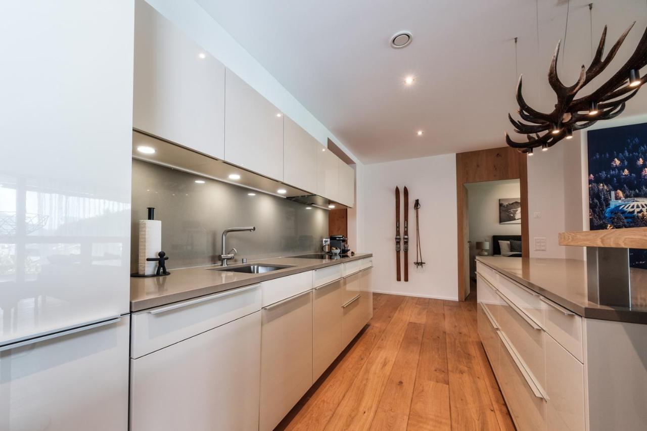 Luxury Panorama Apartment With Alpengold Spa Access 达沃斯 外观 照片