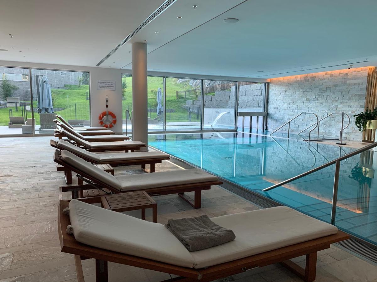 Luxury Panorama Apartment With Alpengold Spa Access 达沃斯 外观 照片