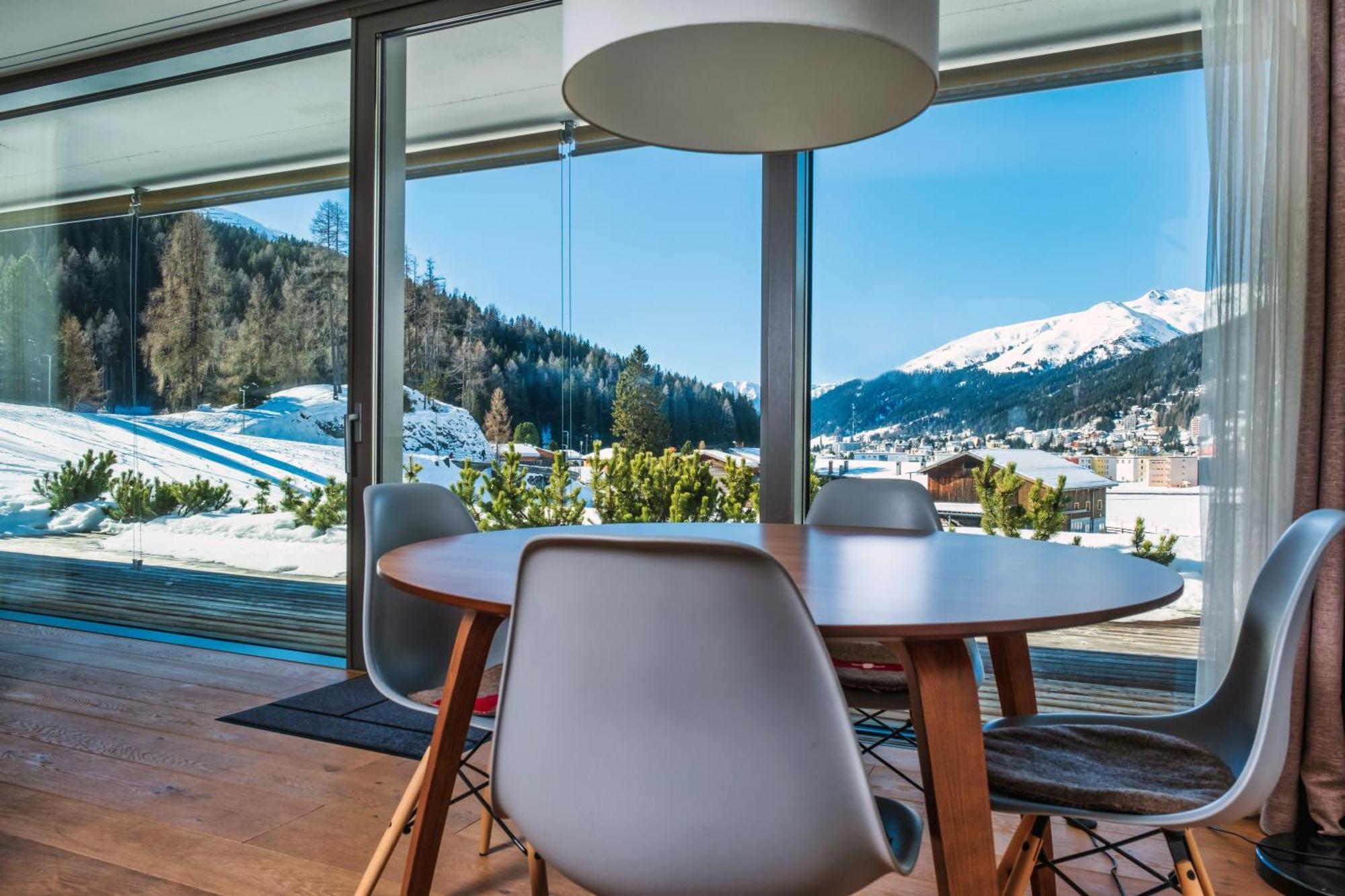 Luxury Panorama Apartment With Alpengold Spa Access 达沃斯 外观 照片